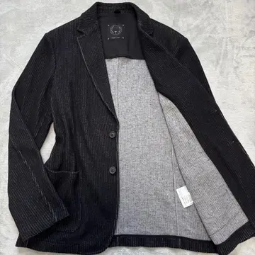 새상품급 XL T-JACKET 테일러드 자켓 2B 네이비 스트라이프