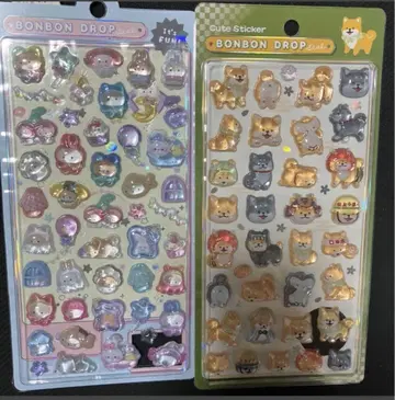 정품 모자 꽁지 드롭 씰 개 시바견 키구루미 봉봉 쿠리아 씰