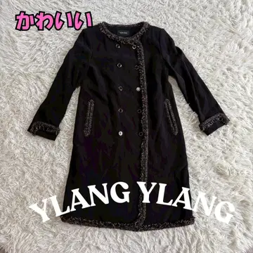 YLANG YLANG 블랙 롱 코트