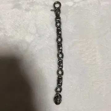 실버 꽃 모티브 팔찌