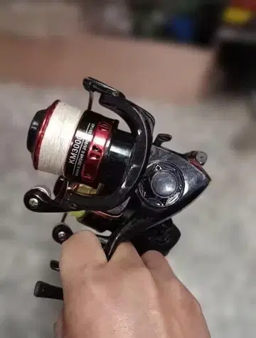 AM300 스피닝 릴 블랙/레드
