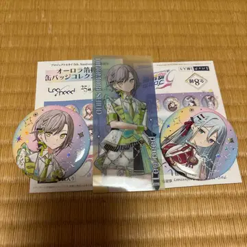 프로세카 히노모리 시호 5주년 감사제 요이사키 카나데 캔뱃지 3개 세트