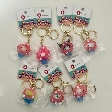 산리오 미야쿠미야쿠  클리어 키링 7종 컴플리트