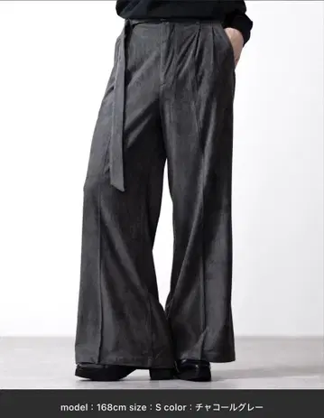 CLEL 더블 테크 페이드 벨티드 팬츠