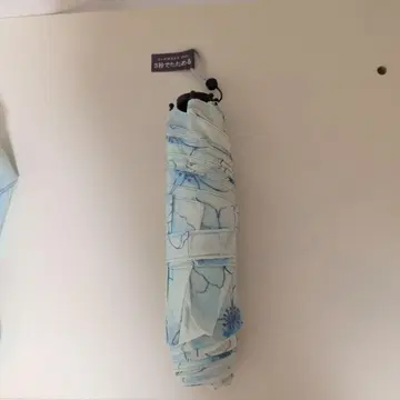 urawaza slim 접이식 우산 스카이블루 꽃무늬