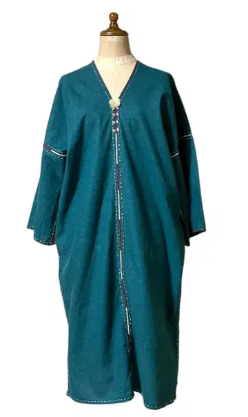 태국 헴프 원피스 린넨 셔츠 드레스 야오족 몽족 나가족 아카족