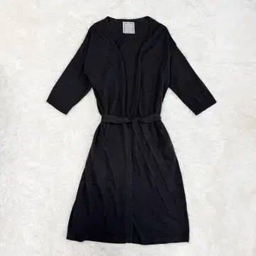 [ 비어즐리 ] 포켓 트위드 롱 가디건 다크 그레이 FREE