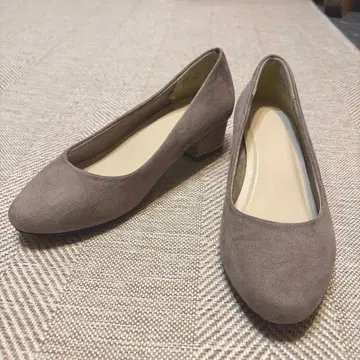 펌프스 23.5 스웨이드 원단