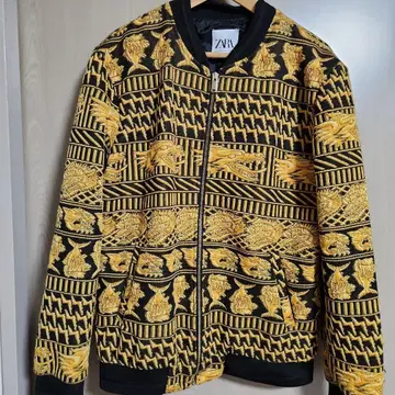 ZARA 그래픽 패턴 점퍼 XL