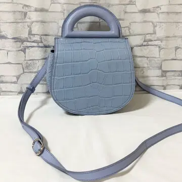 미사용급 J&M DAVIDSON 2way 미니 숄더 가죽 악어 엠보싱