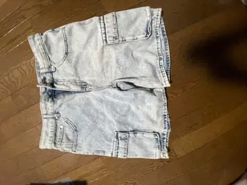 데님 숏팬츠 라이트 블루