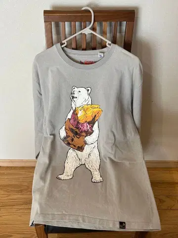 카와구치 하루나 착용 군고구마 곰T셔츠 고슬로우 캐러밴