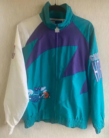 로고 애슬레틱 나일론 자켓