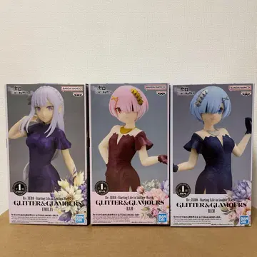 Re: 제로부터 시작하는 이세계 생활 에밀리아 렘 라무 3체 세트