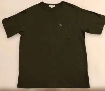 LACOSTE 다크 그린 T셔츠 US L FR S