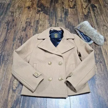 Fidelity 베이지 울 피코트