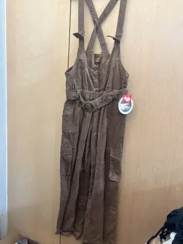 새상품 ISBIT wendine 아이즈비트 브라운 코듀로이 살로펫