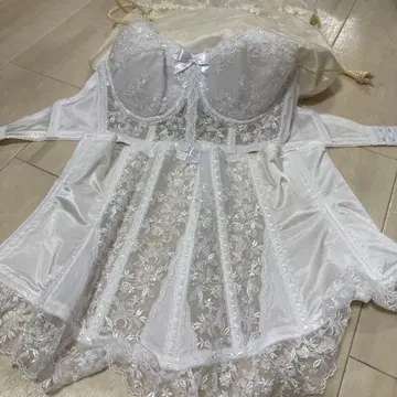 사모아 D65 화이트 브라이덜 이너 레이스