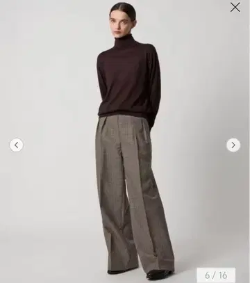 Drawer FALL1 울 모헤어 체크 팬츠