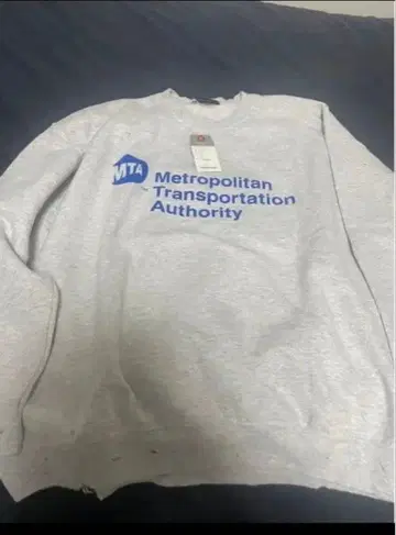 DELUXE x MTA CREW GRAY 크루넥 맨투맨