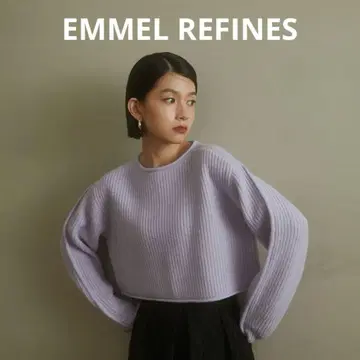 [ 새상품급 ] EMMELREFINES 에멜리파인즈 니트 라벤더