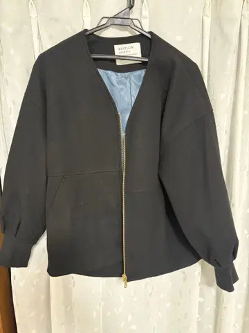 BAYFLOW 노카라 자켓 블랙