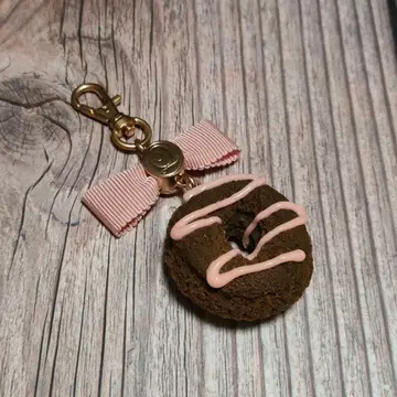 Q-pot 리본 초콜릿 도넛 참 새상품에 가까움