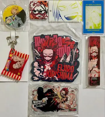 히로아카 키리시마 에이지로 아크릴 키링 캔뱃지 7개 세트