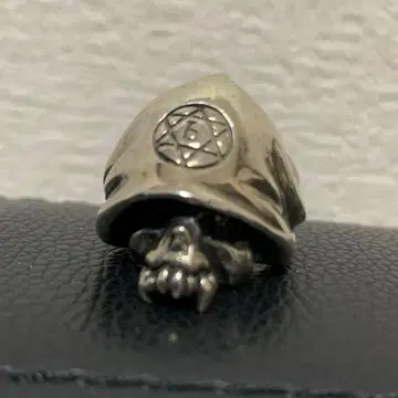bizarre 스컬 실버 반지 15호