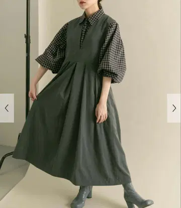 [ 2가지 사이즈 전개 ] 키넥 BIG 플리츠 오버롤 스커트 KBF