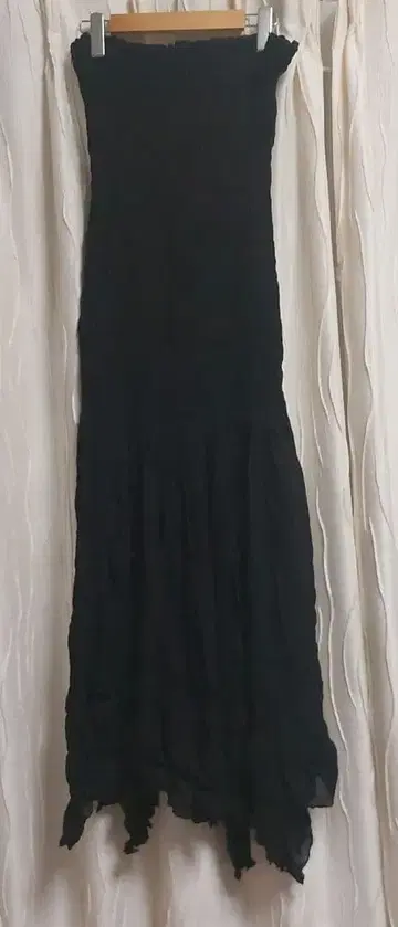 [ 컨디션 최상 ] ZARA 베어탑 블랙 롱 원피스