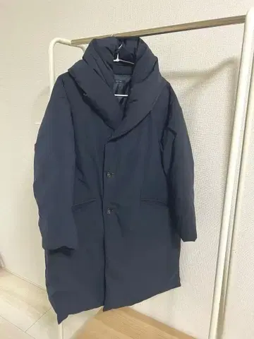 bul bul 네이비 다운 코트 숄카라