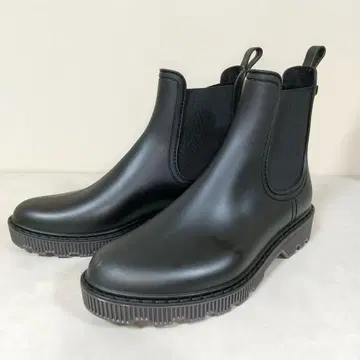 시착만 이고르 통굽 사이드 고어 레인부츠 부츠 블랙 24