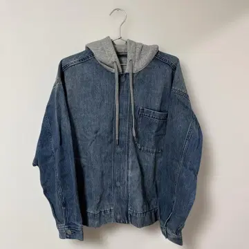 GU 데님 후드티 자켓 새상품급 M