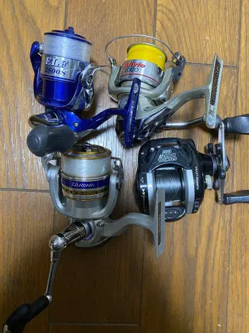 다이와와 시마노의 낚시릴 세트