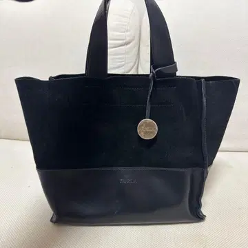 FURLA DIVIDE-IT 스웨이드 가죽 토트백