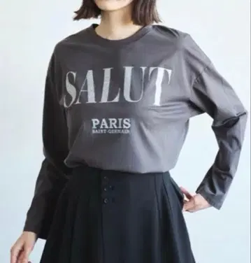 COCODEAL 코코딜 여성용 글리터 프린트 롱 티셔츠