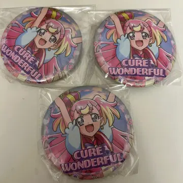 원더풀 프리큐어! 감사제 큐어 원더풀 캔뱃지 3개 세트