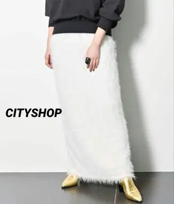 타임세일 CITYSHOP 퍼 스파크 링 스커트