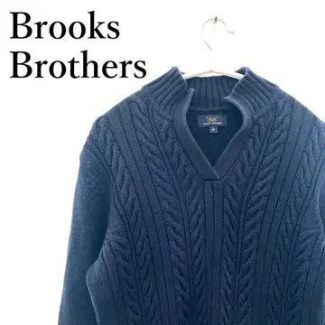 Brooks Brothers 케이블 짜임 코튼 니트