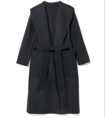 ESTNATION 울 비버 숄카라 롱 코트