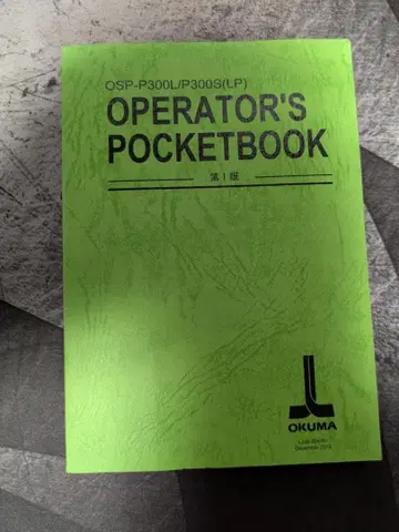 OSP-P300L/P300S LP OPERATOR'S POCKETBOOK
