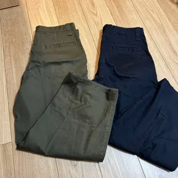 UNIQLO 와이드 핏 치노 2세트 사이즈 85