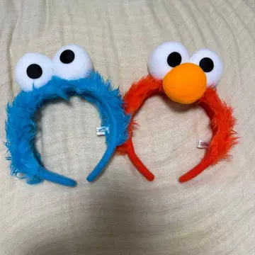 엘모 쿠키 몬스터 머리띠 유니버셜 세서미 스트릿