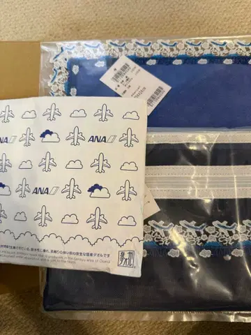 치카자와 레이스 ANA 손수건 and 파우치