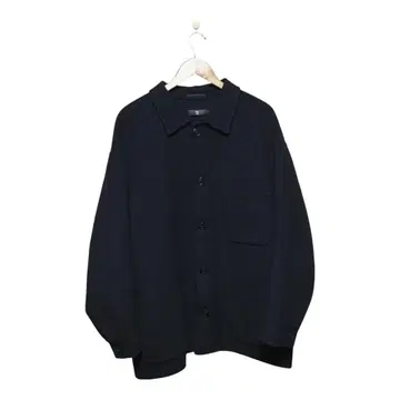 +J 울 블렌드 오버사이즈 셔츠 자켓 xl 블랙