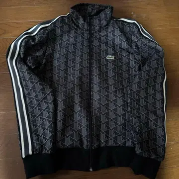 LACOSTE 모노그램 자켓 블랙