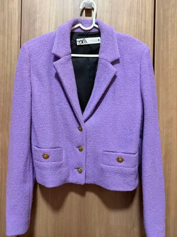 ZARA 퍼플 한국 스타일 자켓