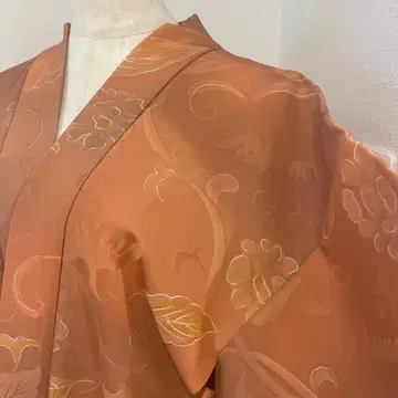 다이쇼 로망 앤티크 레트로 옛날 기모노 네이비 보라색 꽃 화양절충 겉옷