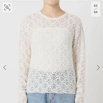 IENA 페이즐리 스트레치 레이스 풀오버